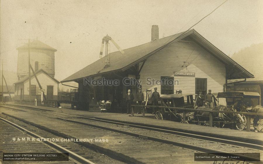 Postcard: Boston & Maine Railroad Station, Charlemont, Massachusetts